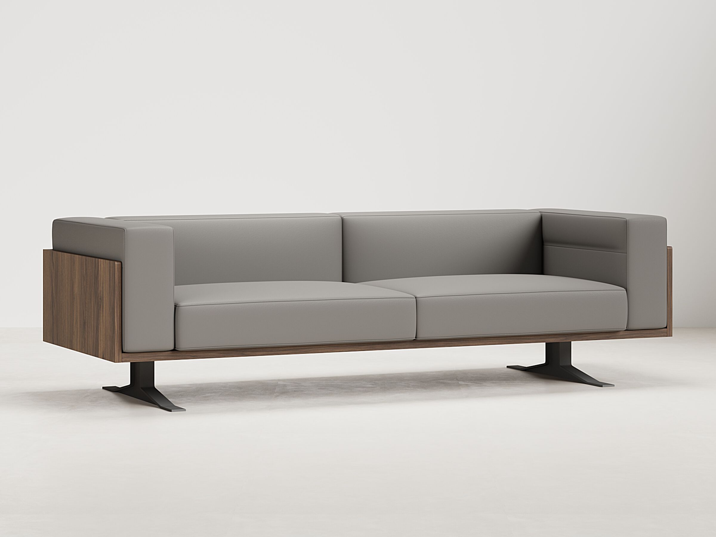 3-местный кожаный линейный диван WORKSPACE BOSTON ARCH-00112368