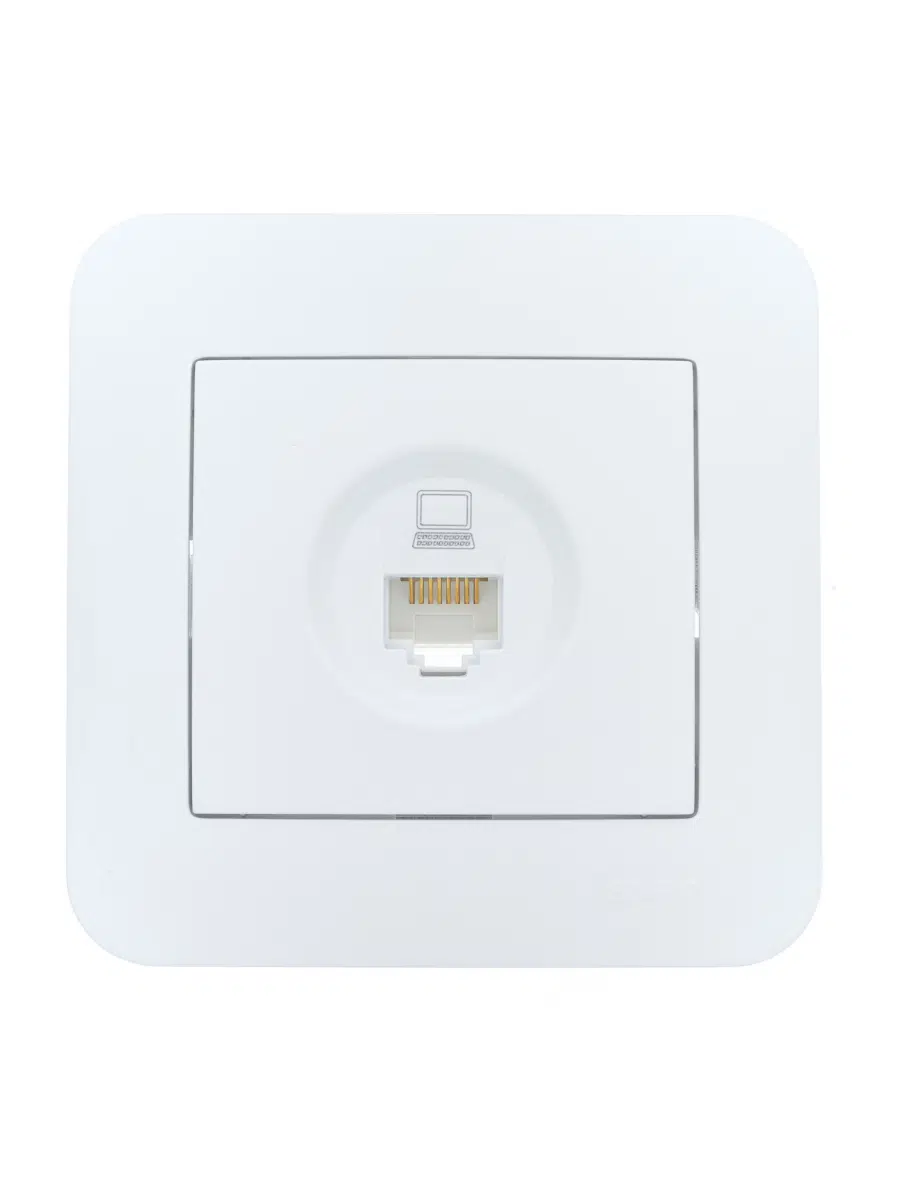 ASTI Розетка компьютерная белая LEZARD 7081-0202-139 - Вид №1