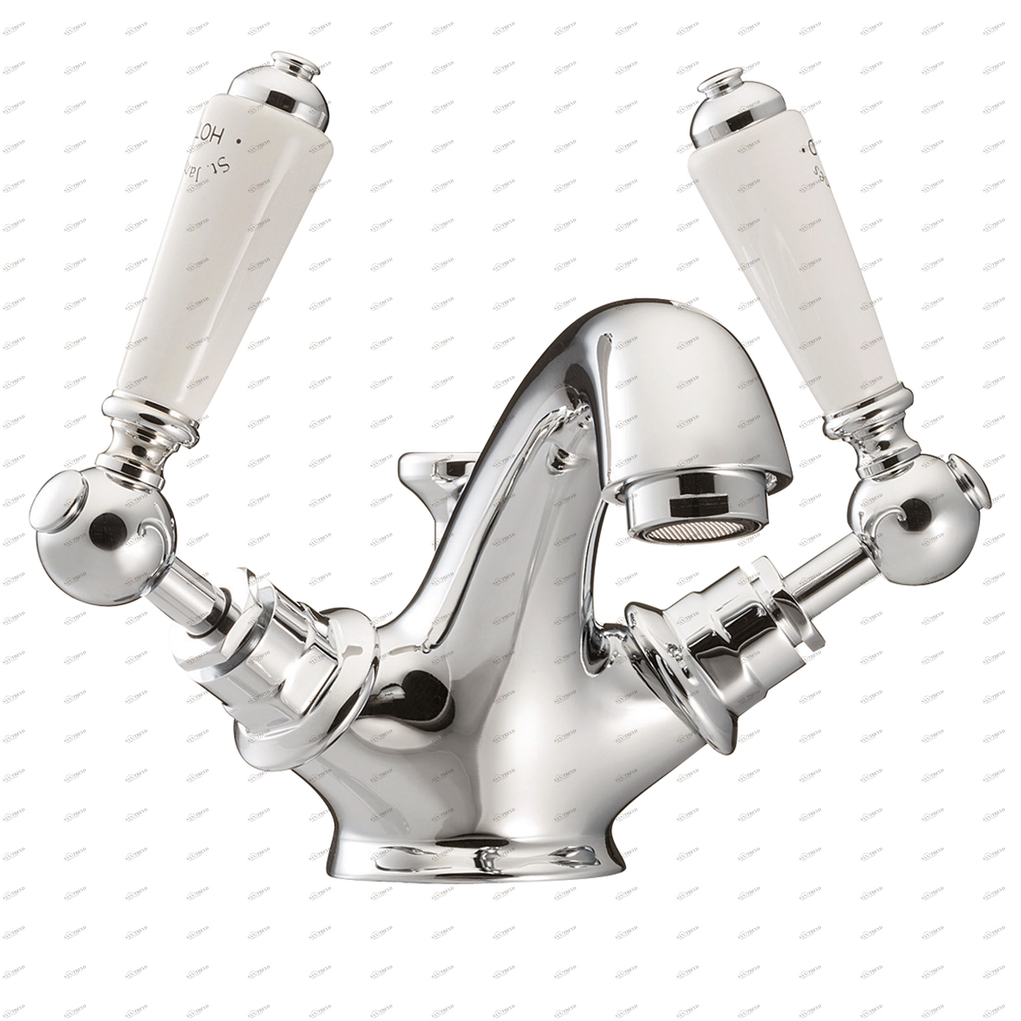 Traditional bathrooms Смеситель для раковины на 1 отверстие ASCOT Tb410p.514.bn 