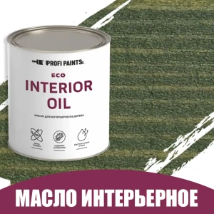 91314426 Масло для стен и потолков быстросохнущее Profipaints Eco Interior Oil 2.7л Зелёный STLM-0859301