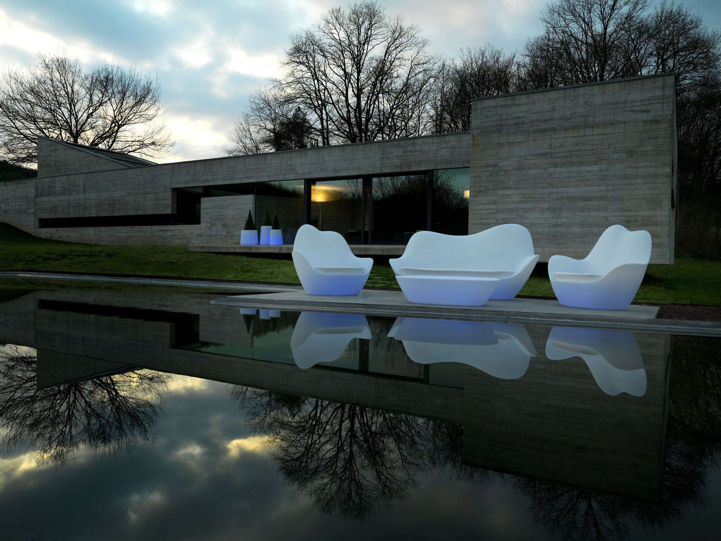 Яркий садовый диван Vondom Sabinas ARCH-00137435 - Вид №4