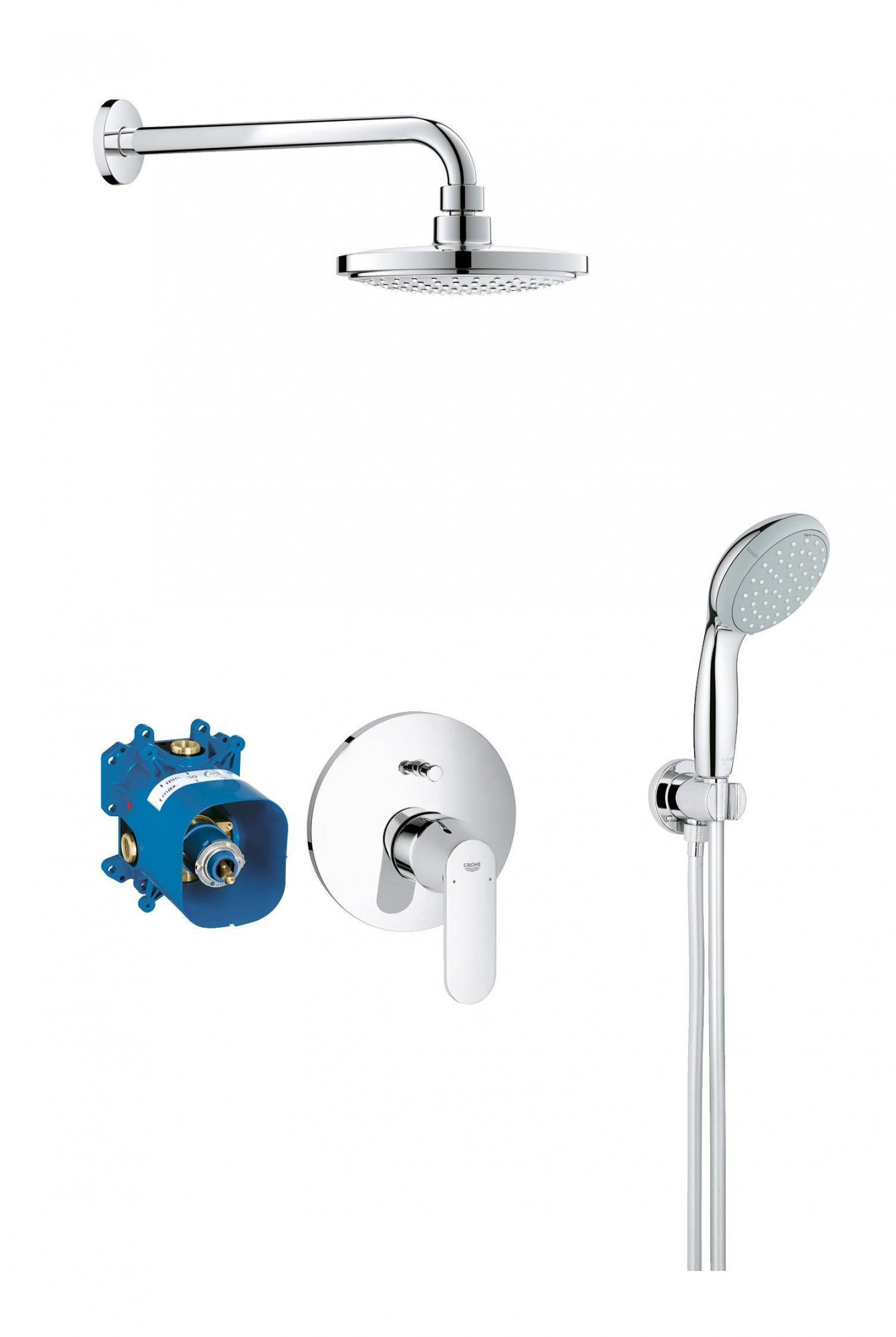 25183000 Набор для комплектации душа Eurosmart Cosmopolitan со смесителем Grohe Eurosmart Cosmopolitan хром