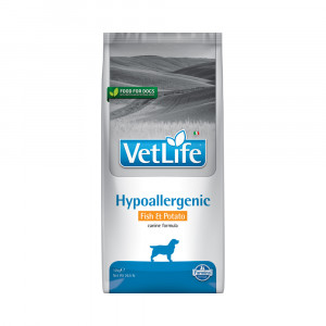 ПР0050286 Корм для собак Vet Life Natural Diet при пищевых аллергиях рыба и картофелем сух. 12кг Farmina