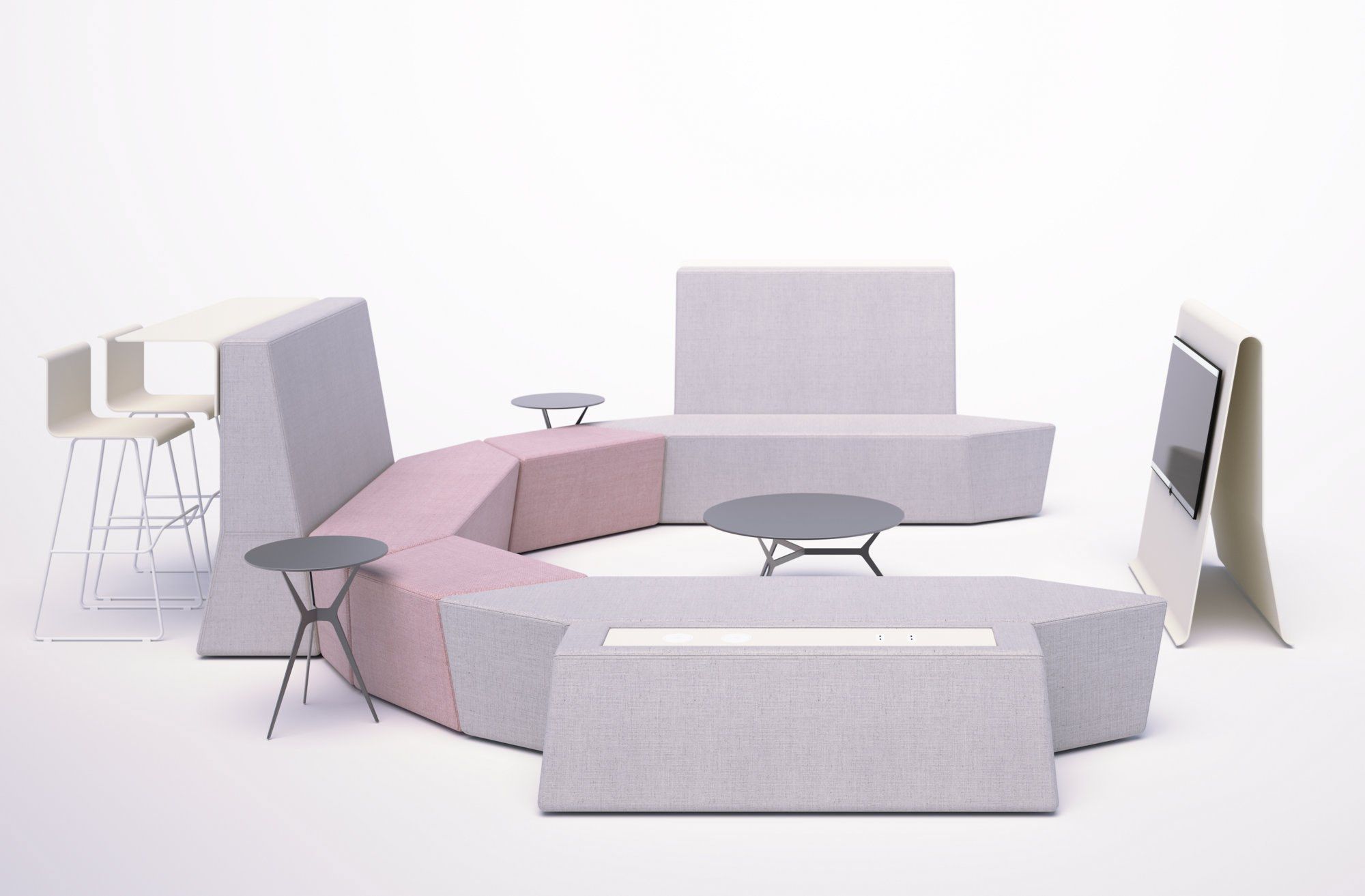 Скамейка из ткани SITIA Rocks ARCH-00099714 - Вид №4