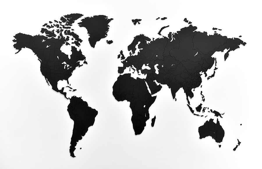 17-01 Пазл «wall decoration base» 130*78 чёрный Mimi  - Вид №1