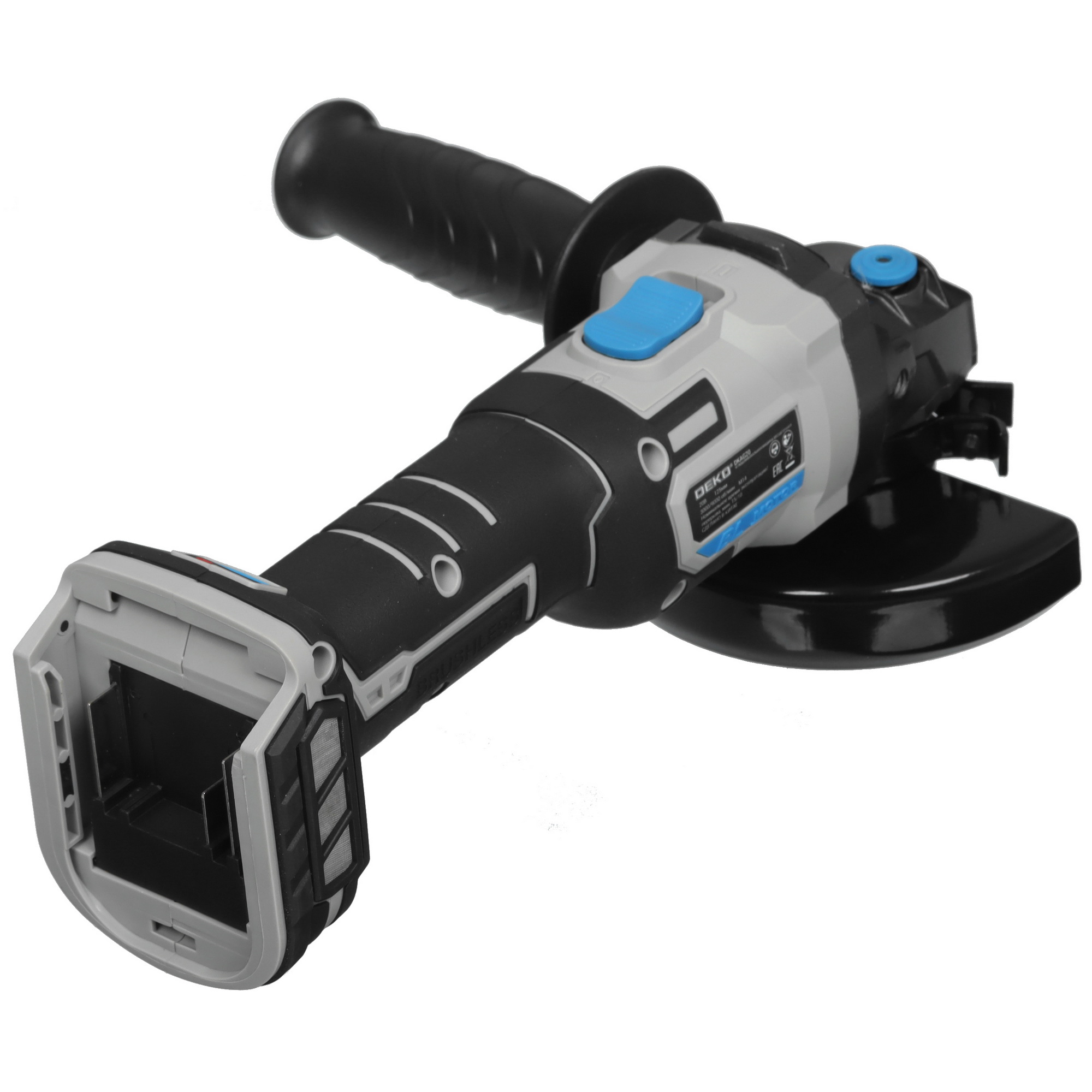 Углошлифовальная машина (УШМ) DEKO DKAG20 UNV 20V  , Без ЗУ, Без АКБ 5490143 STDN-0114504 - Вид №1