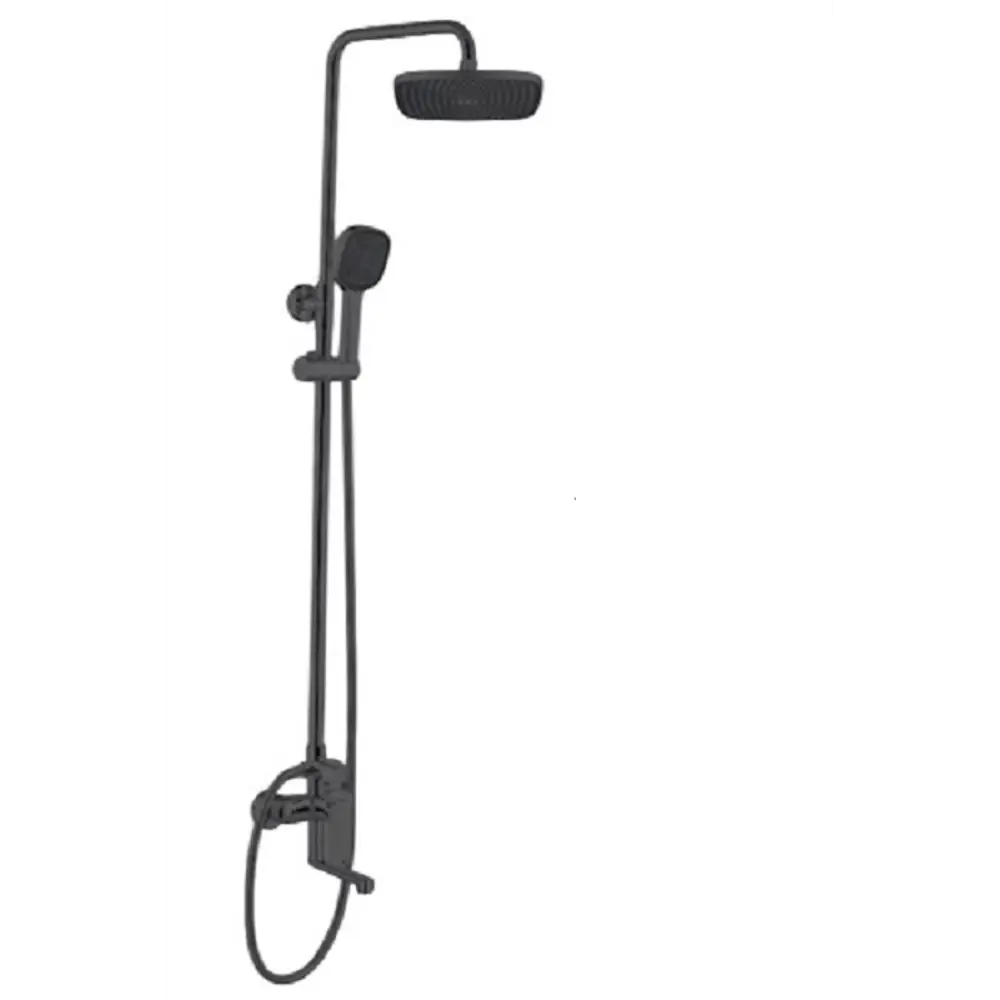 Душевая система Esko Hallein со смесителем 1 режим цвет черный STLM-2209217