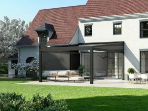 Harol Пристенная пергола со сдвижной крышкой