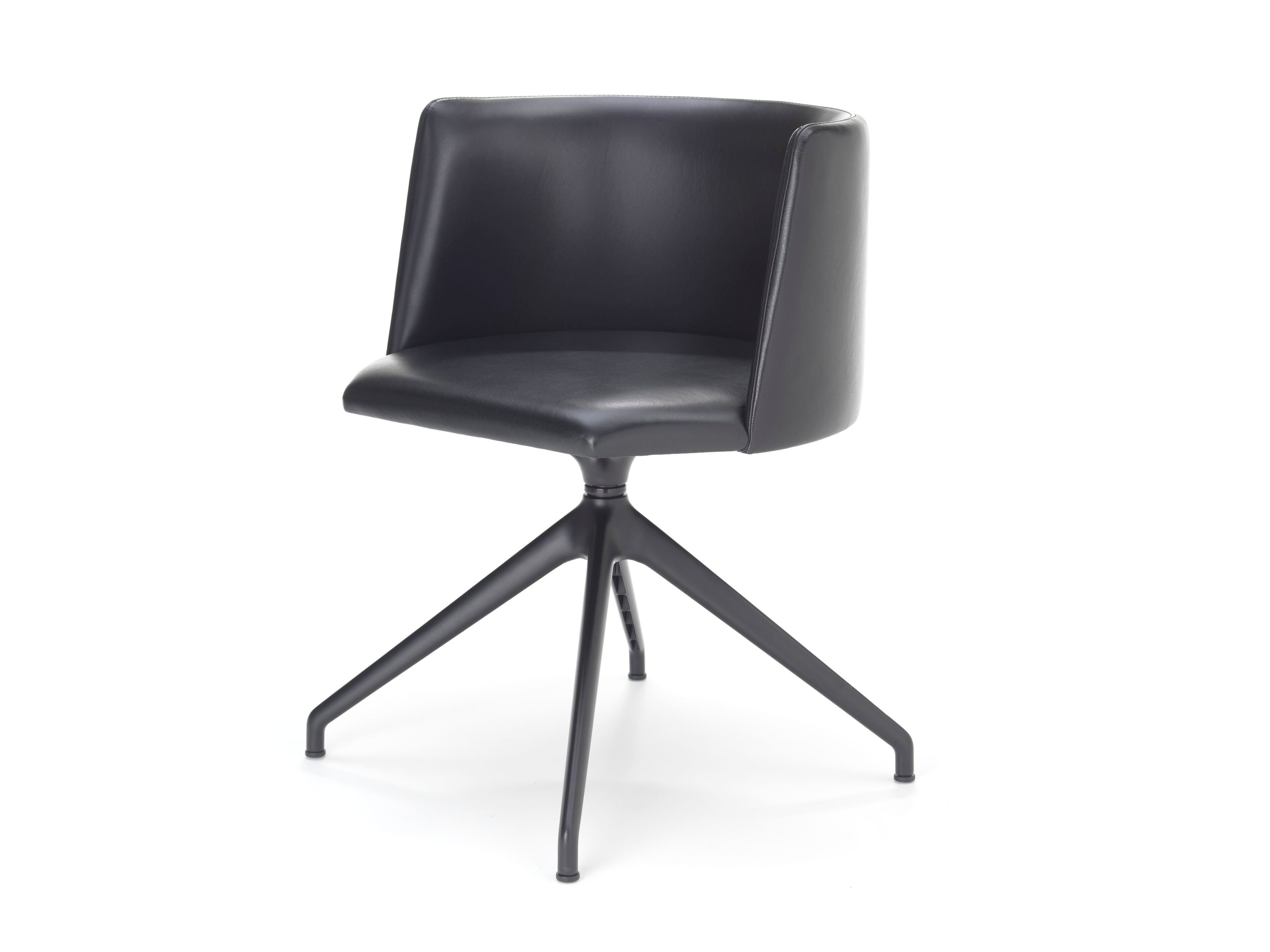 Кожаный поворотный мягкий стул SITIA Pergy ARCH-00038326 - Вид №1