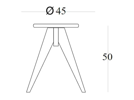 Высокий журнальный столик из ясеня SIPA Nasty ARCH-00061352 - Вид №9