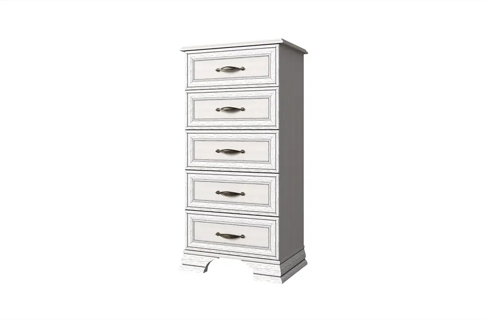 91733261 Комод Anrex 5S/50 Tiffany 5 ящиков 54x37x109.50 ЛДСП цвет вудлайн кремовый STLM-1098473