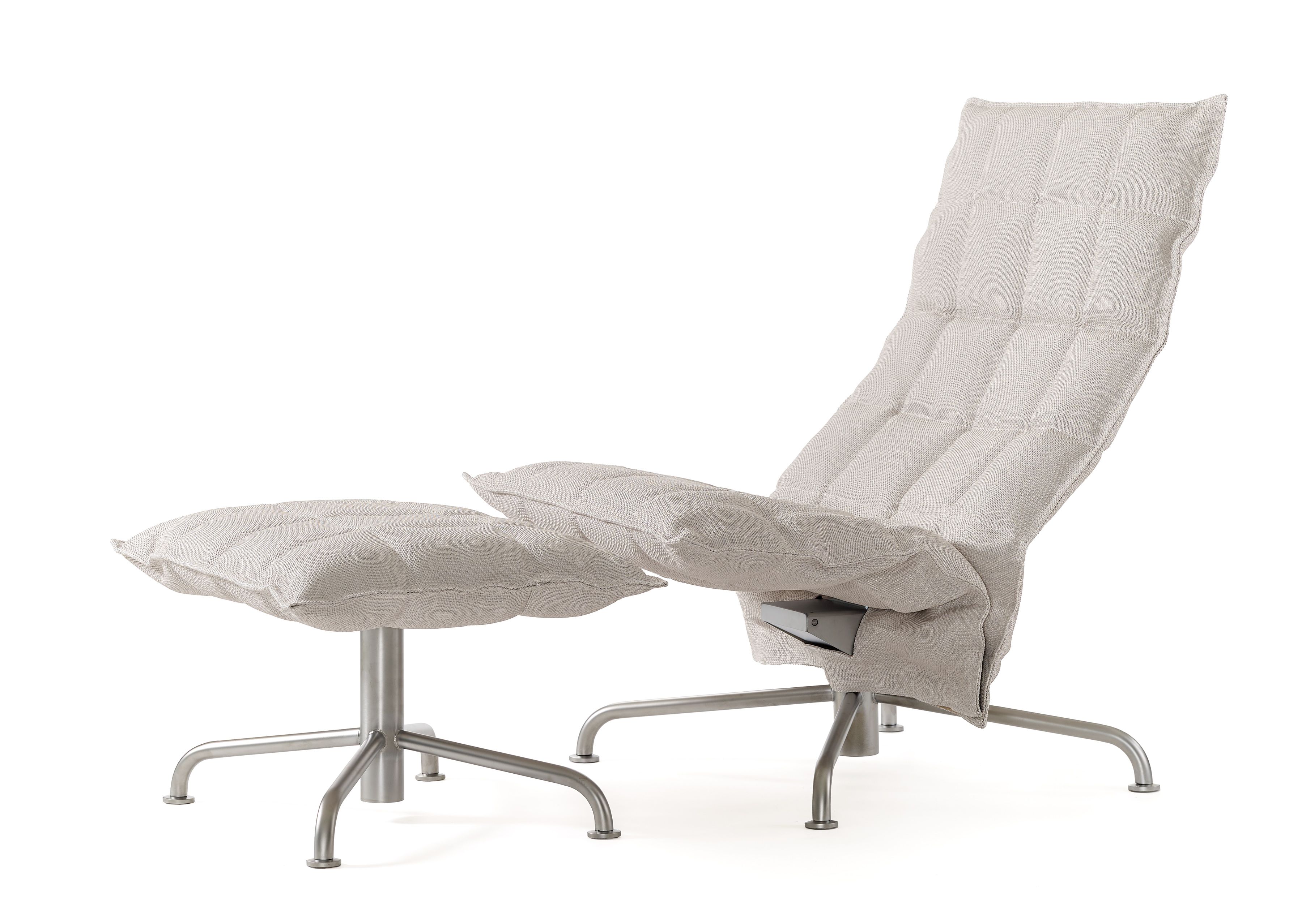 Тканевое вращающееся кресло с подставкой для ног Woodnotes K Chair ARCH-00086977 - Вид №2