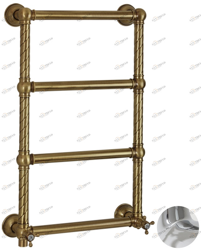 Полотенцесушитель MIGLIORE Edera DX ML.EDR-EL.101, 41 x 75 см электрический, хром, провод справа ML.EDR-EL.101.CR