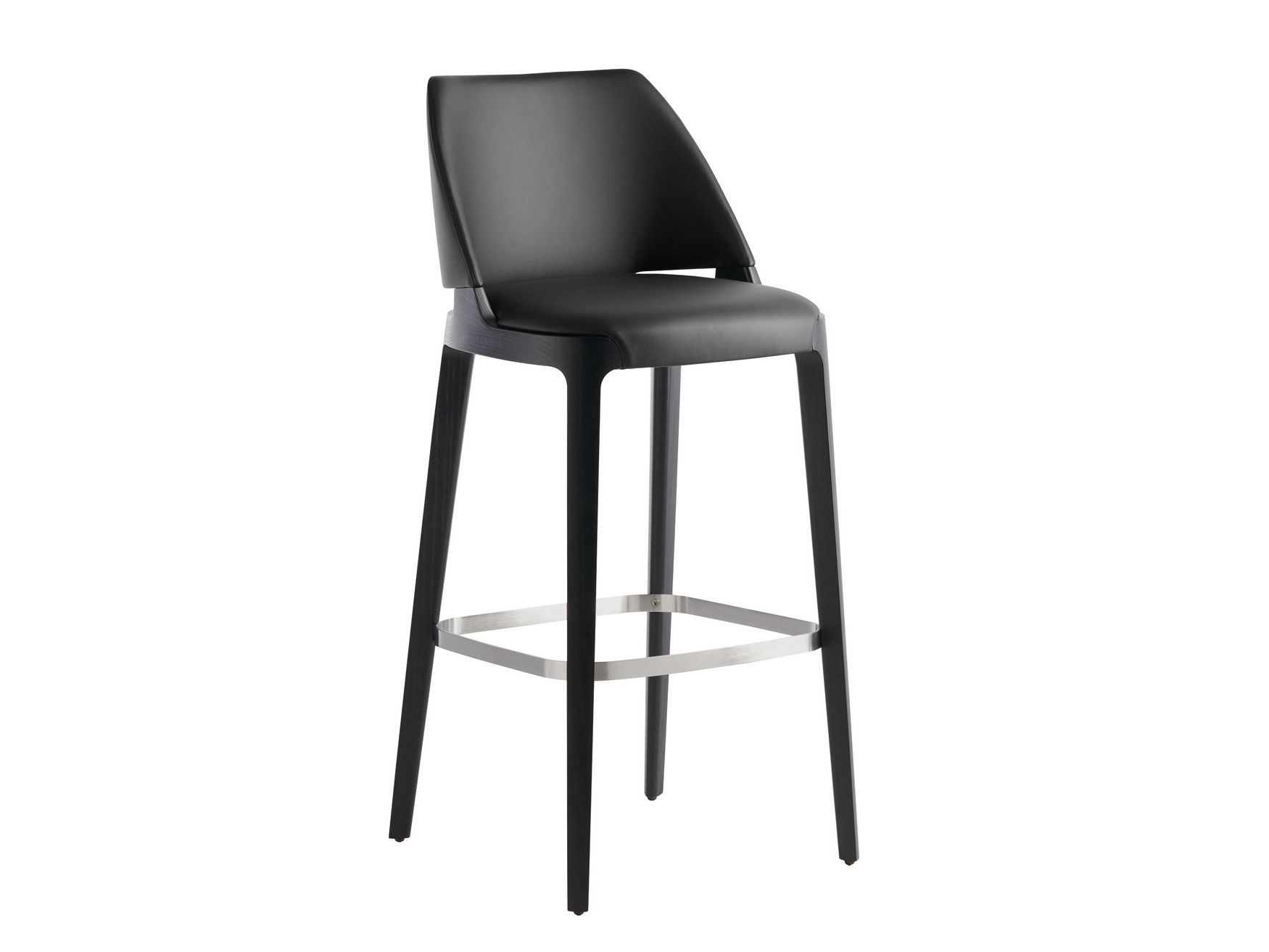 Высокий кожаный мягкий стул со спинкой Potocco ARCH-00105811