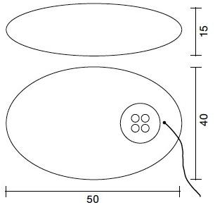 Martinelli Luce Светодиодный торшер из полиэтилена Gloulglou pol 821/bi - Вид №3