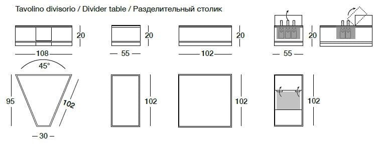 3-местный кожаный диван Longhi ARCH-00006070 - Вид №2