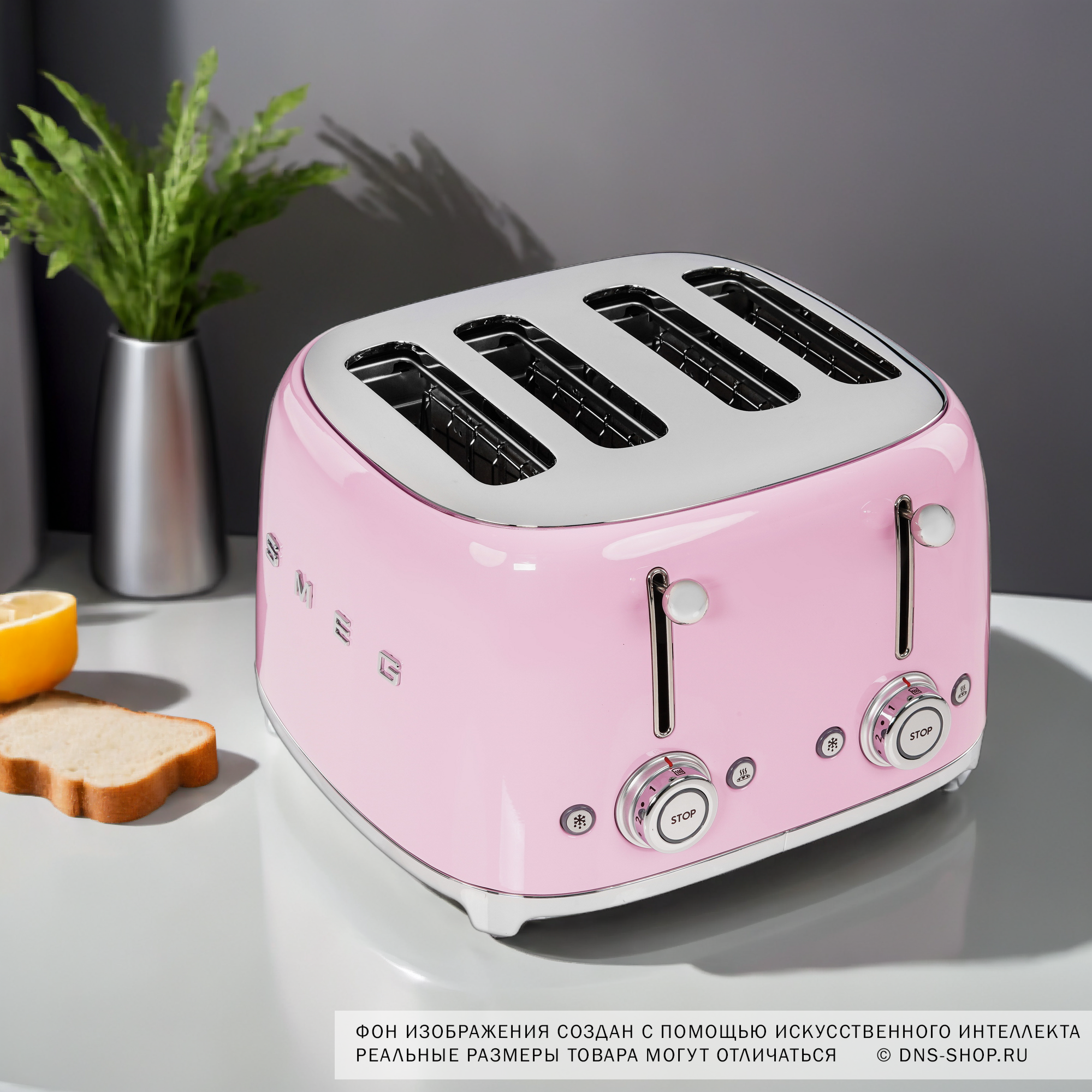 5313321 Тостер Smeg TSF03PKEU розовый STDN-0081806 - Вид №9