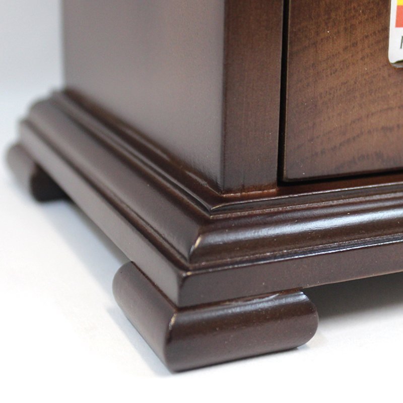 Часы настольные механические темно-коричневые Dark Walnut SARS ДИЗАЙНЕРСКИЕ 00-3967466 Коричневый  - Вид №3