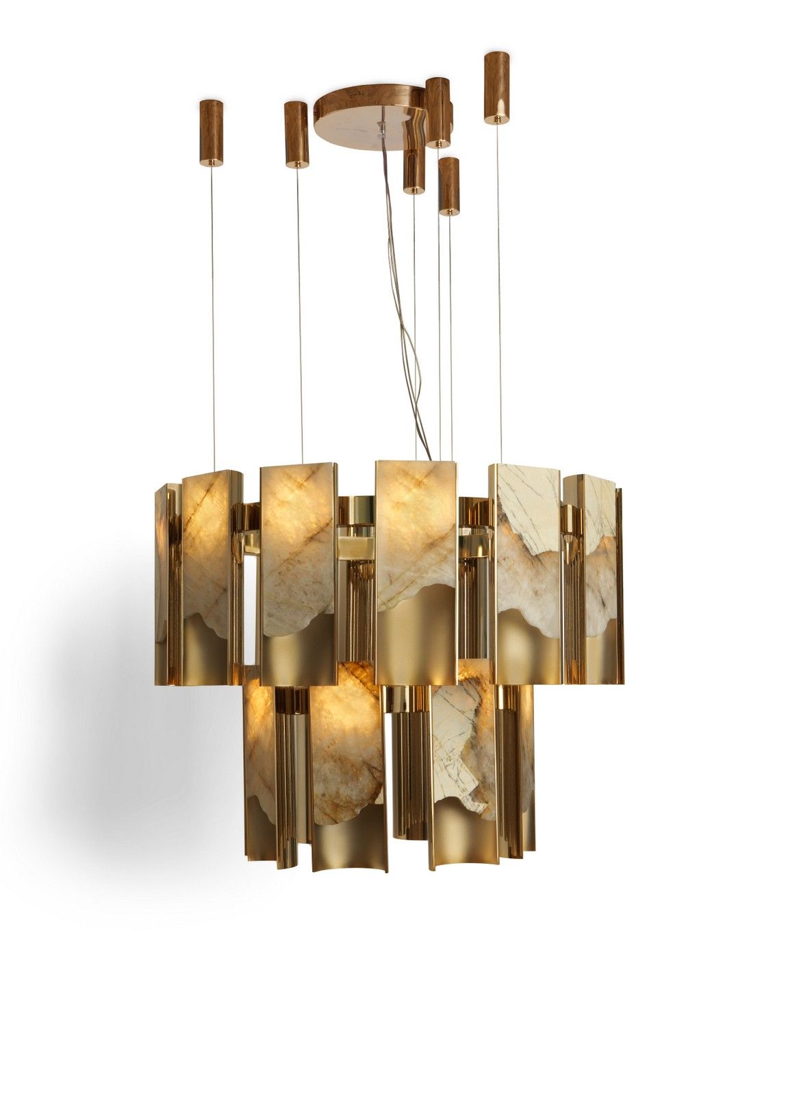 Подвесной светильник из алюминия и оникса Visionnaire Polaris ARCH-00033086 - Вид №3