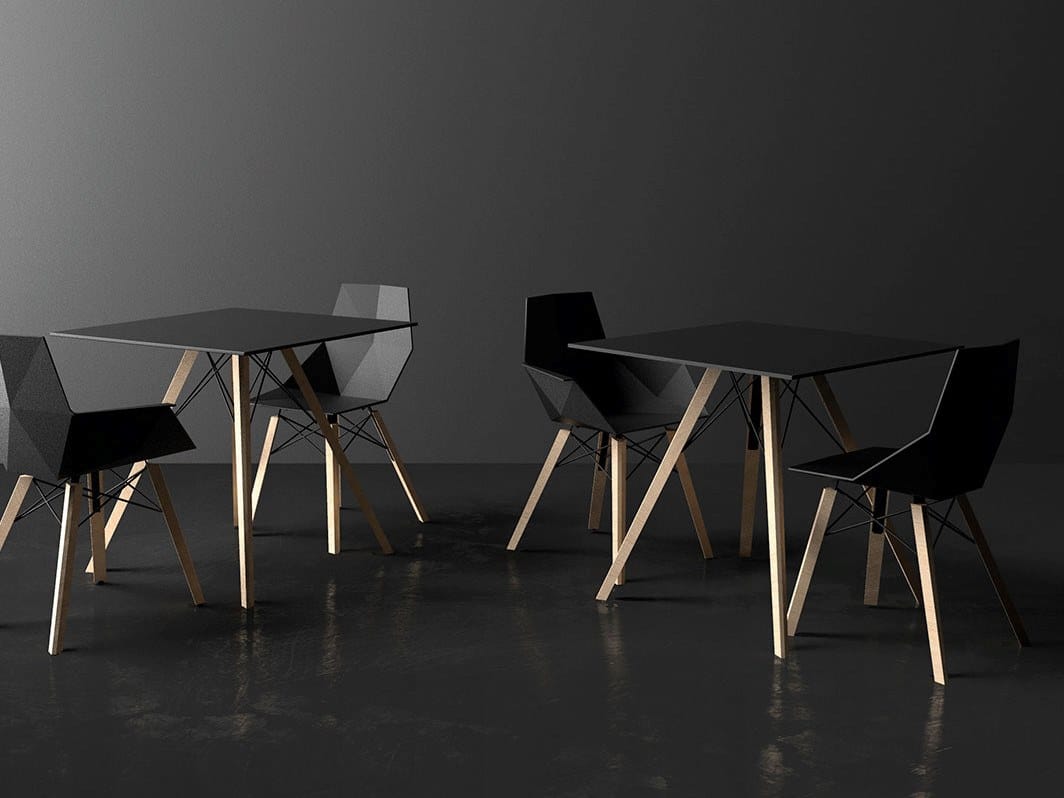 Полипропиленовый садовый стул Vondom Faz Wood ARCH-00142534 - Вид №1