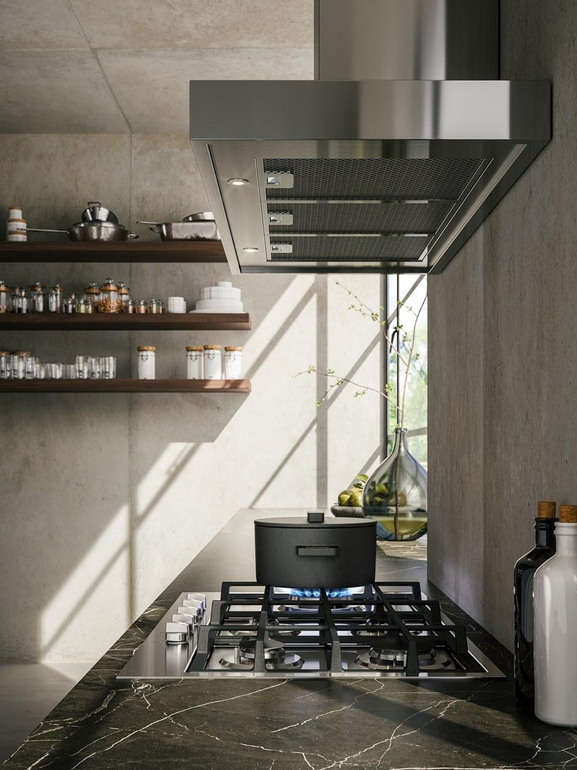 Газовая встраиваемая плита из нержавеющей стали Pro line Hcl90sck Santreyd  - Вид №3