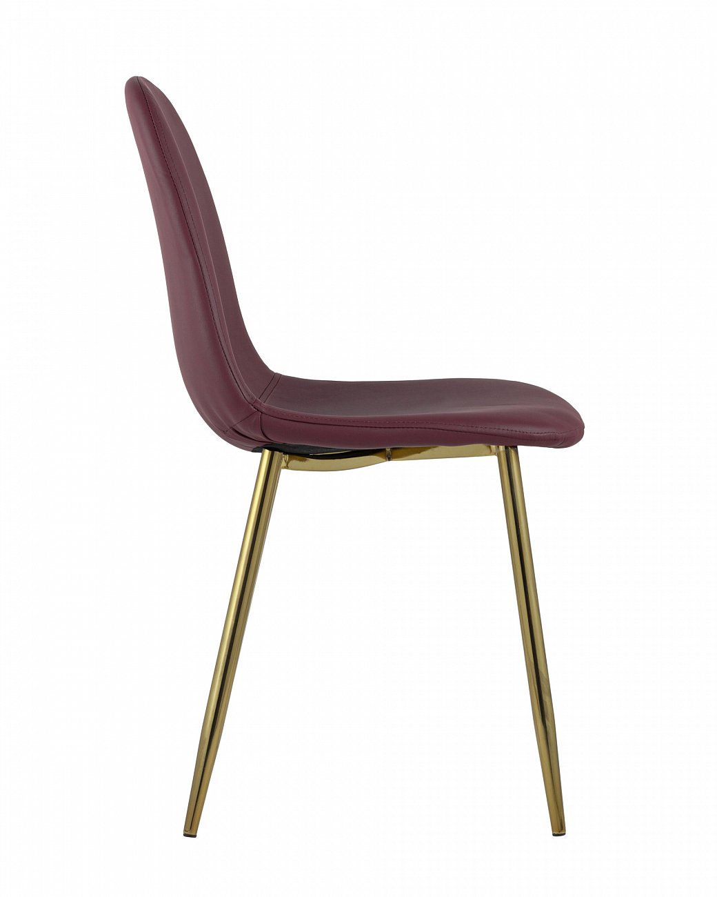 Стул со спинкой красный с золотыми ножками "Валенсия" STOOL GROUP ДИЗАЙНЕРСКИЕ, ИНТЕРЬЕРНЫЕ 00-3881778 Красный  - Вид №1