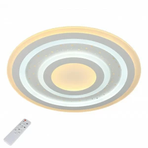 Потолочный светодиодный светильник с пультом ДУ Omnilux Furlo OML-05907-80 OMNILUX FURLO 204259 Белый