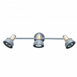 Спот настенный галогеновый на 3 лампы голубой "Хоф 10" 552020303 DE MARKT ХОФ 10 00-3924321 Голубой