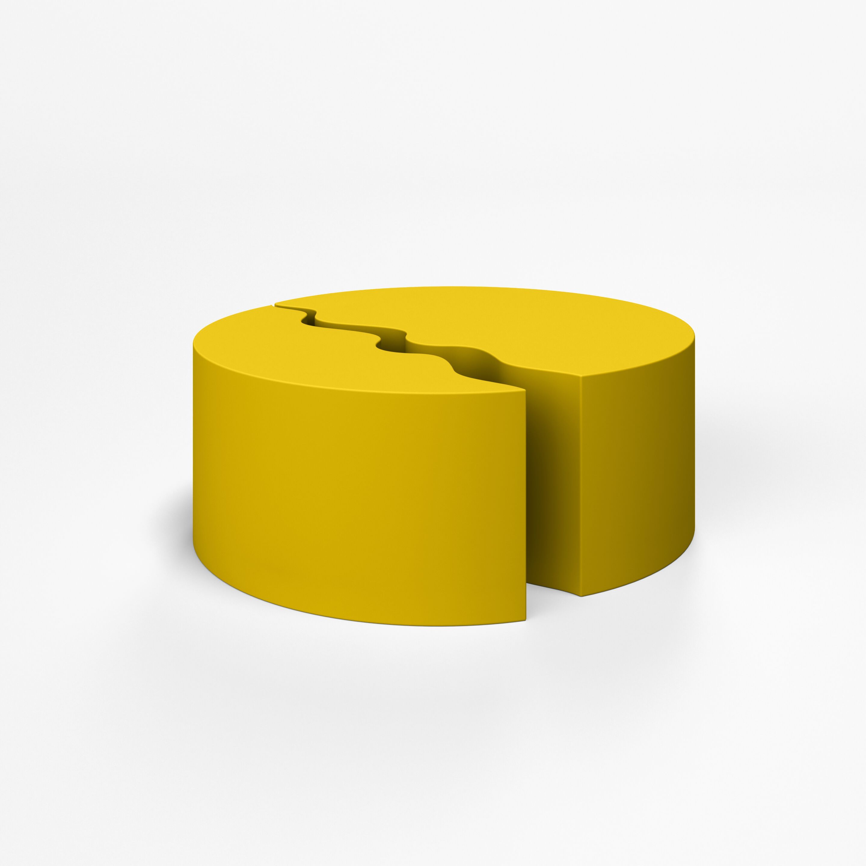 Круглый модульный пуф с пенопластовым покрытием SIXINCH DUAL ARCH-00096567 - Вид №9