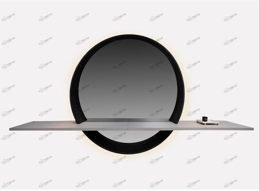 MORADA Деревянное зеркало с полкой Rondo Rondo mirco