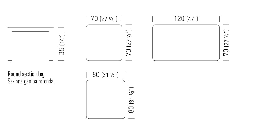 Прямоугольный журнальный столик из Compactop® GABER MANTIX LOW ARCH-00023715 - Вид №6
