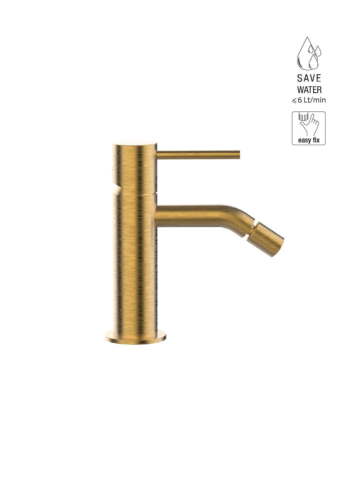 Однорычажный смеситель для биде без слива Rubinetterie Frattini Pepe XL ARCH-00007840 - Вид №11