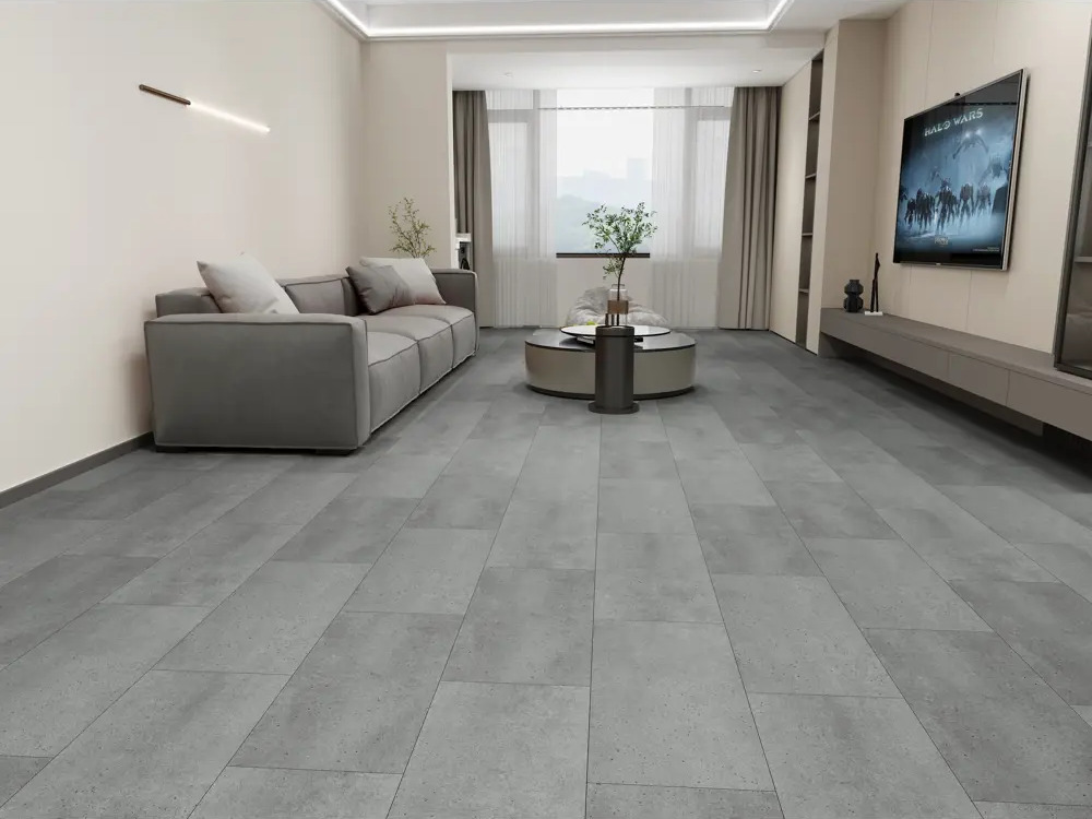 91707694 SPC плитка ICON Бетон Колдер/Concrete Calder 43 класс толщина 6 мм 2.233 м², цена за упаковку STLM-0891755