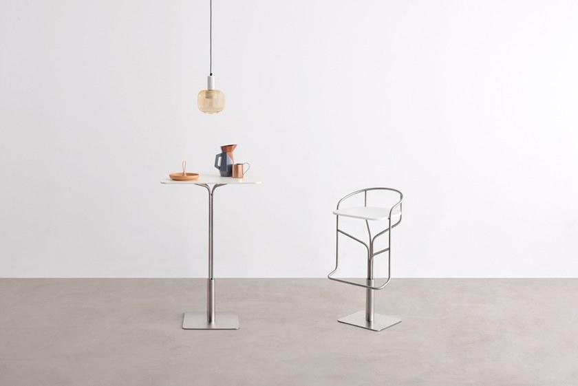 Desalto Стул поворотный стальной с подставкой для ног Ike sun-id-1367604 - Вид №1