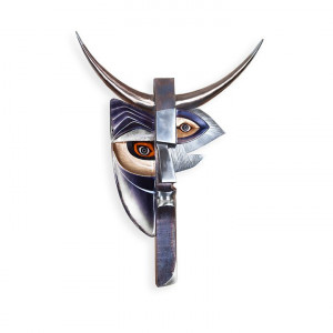 68162 Панно "Фавн", чёрное/золотое, 690/890 мм Maleras