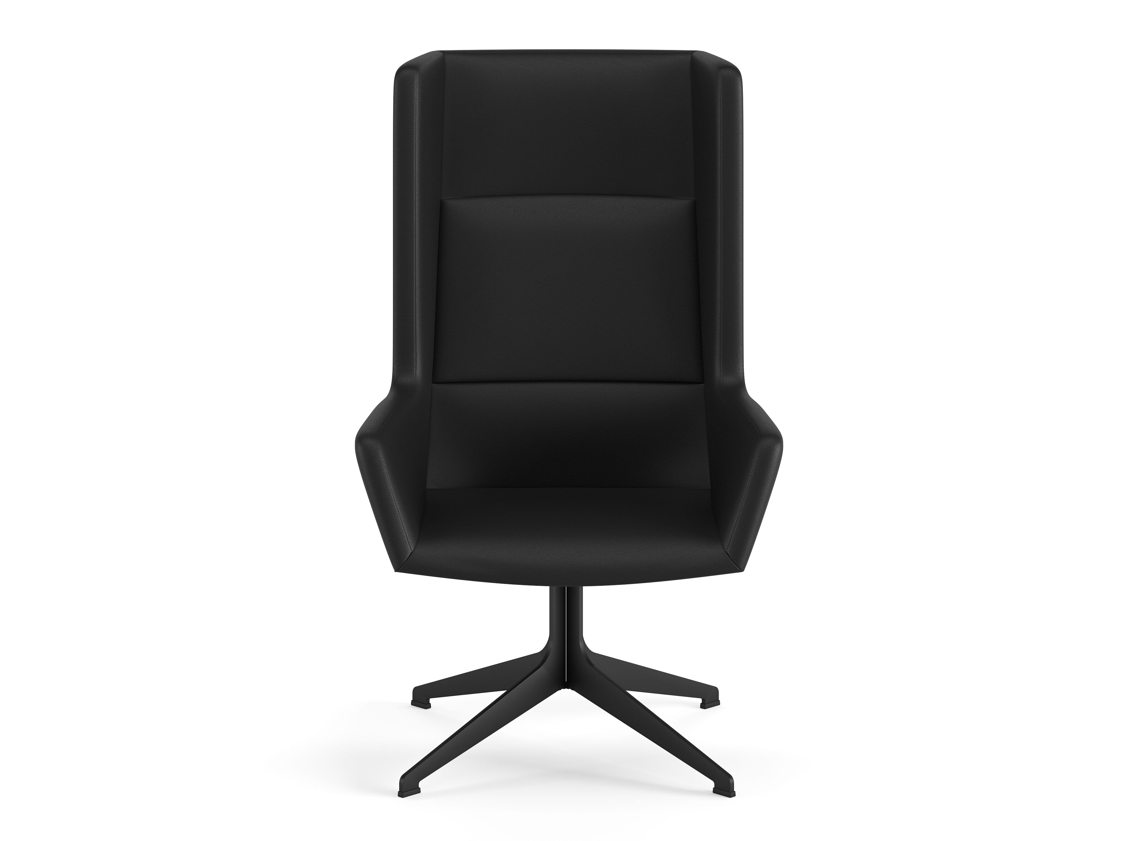 Кожаное вращающееся кресло с высокой спинкой Ersa ARCH-00129991