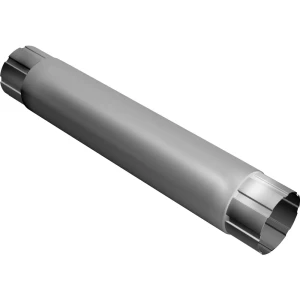 Труба водосточная соединительная Optima 90 мм 1 м цвет сигнальный белый