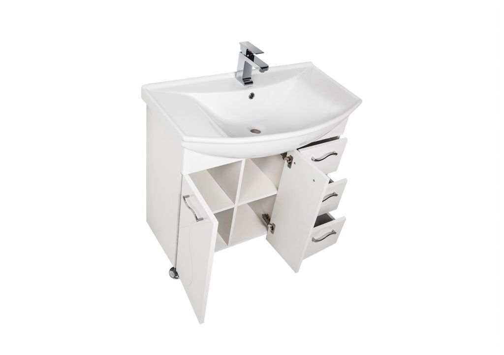 Мебель для ванной Aquanet Моника 85 белый 00187567 - Вид №3