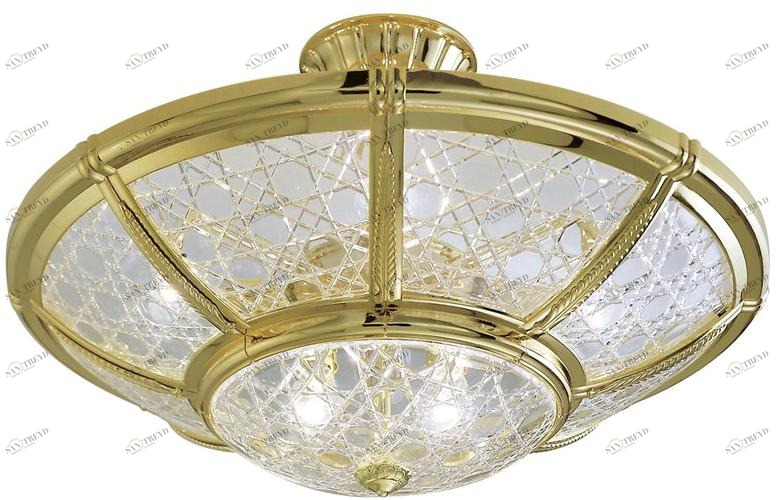 Possoni Illuminazione Полуглянцевое золото с кристаллом Giotto 1898/6sf-c