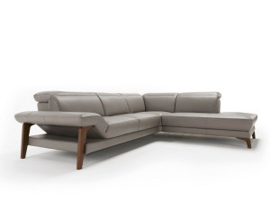 Кожаный угловой диван