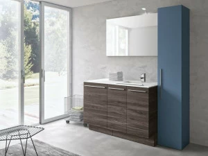 Gruppo Geromin Шкаф для стирки колонного типа из дерева с распашными дверцами и раковиной Store