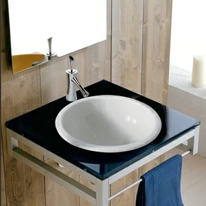 8019 Накладная раковина под столешницу  овальная Scarabeo Ceramiche