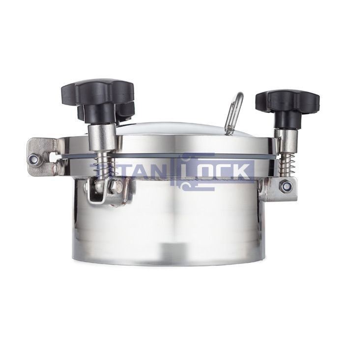 Люк круглый под давление нержавеющий DN200, пласт.ручки, TLTK200SHP TITAN LOCK  - Вид №4