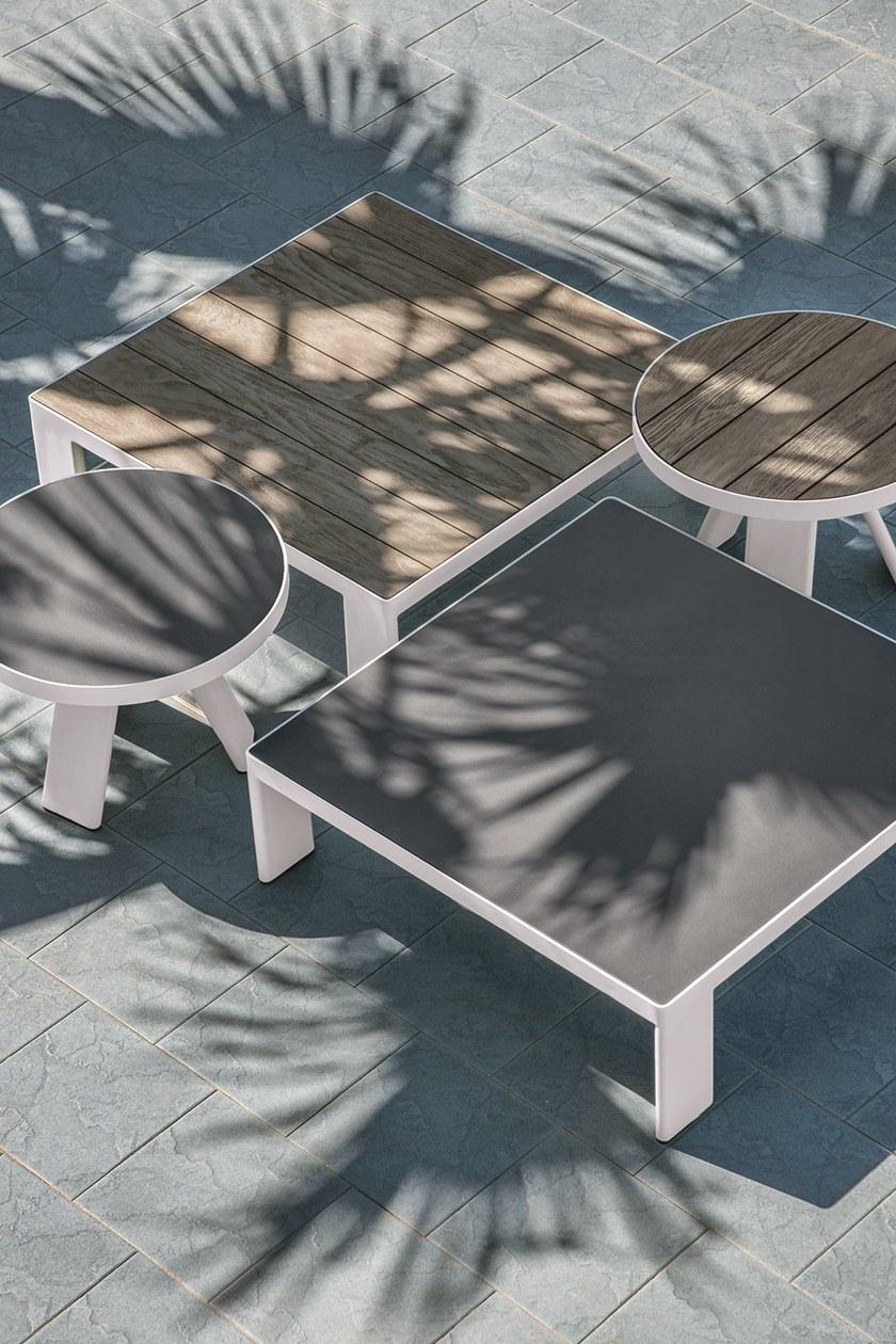 Ethimo Низкий садовый стол из тика Esedra Estqbawd0 - Вид №2