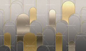 Геометрические обои ПВХ бесплатно, экологически чистые, моющиеся