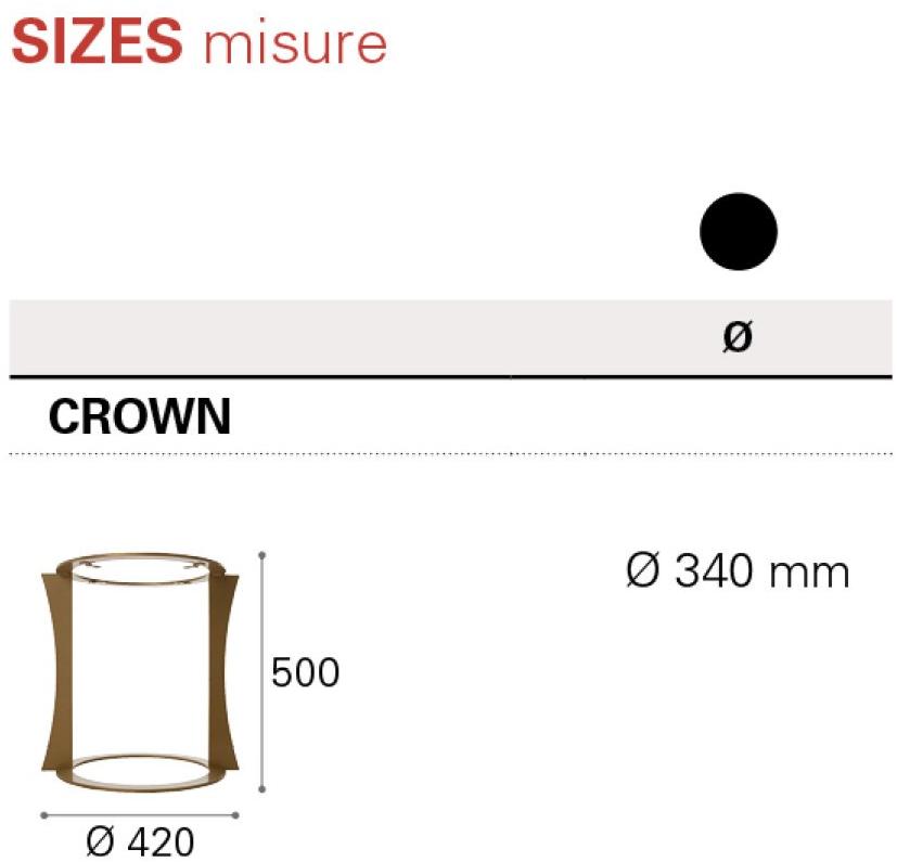 Nitesco Круглый журнальный столик Crown sun-id-1459715 - Вид №3