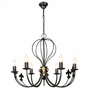 Люстра дизайнерская Ahead коричневая 10195-6L SUPERNW СВЕЧИ 056821 Коричневый