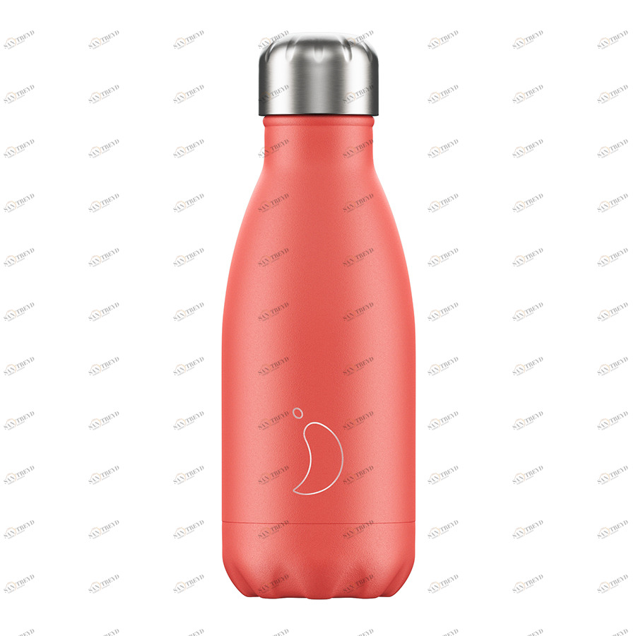 Термос 260 мл розовый Pastel Coral CHILLY'S BOTTLES ДИЗАЙНЕРСКИЕ 00-3948018 Красный 