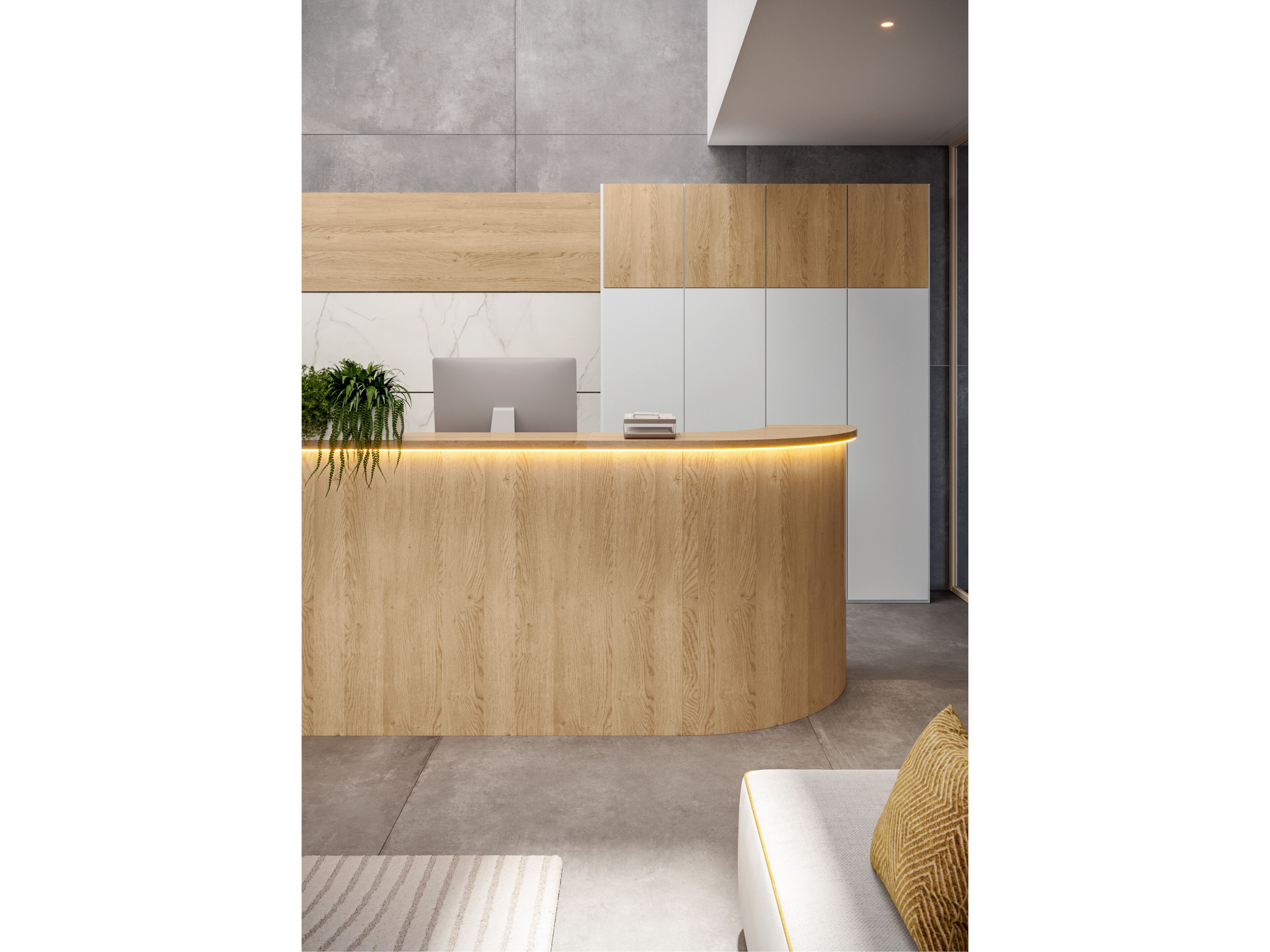 Стойка регистрации с освещением Giessegi OfficeTime ARCH-00105369 - Вид №3