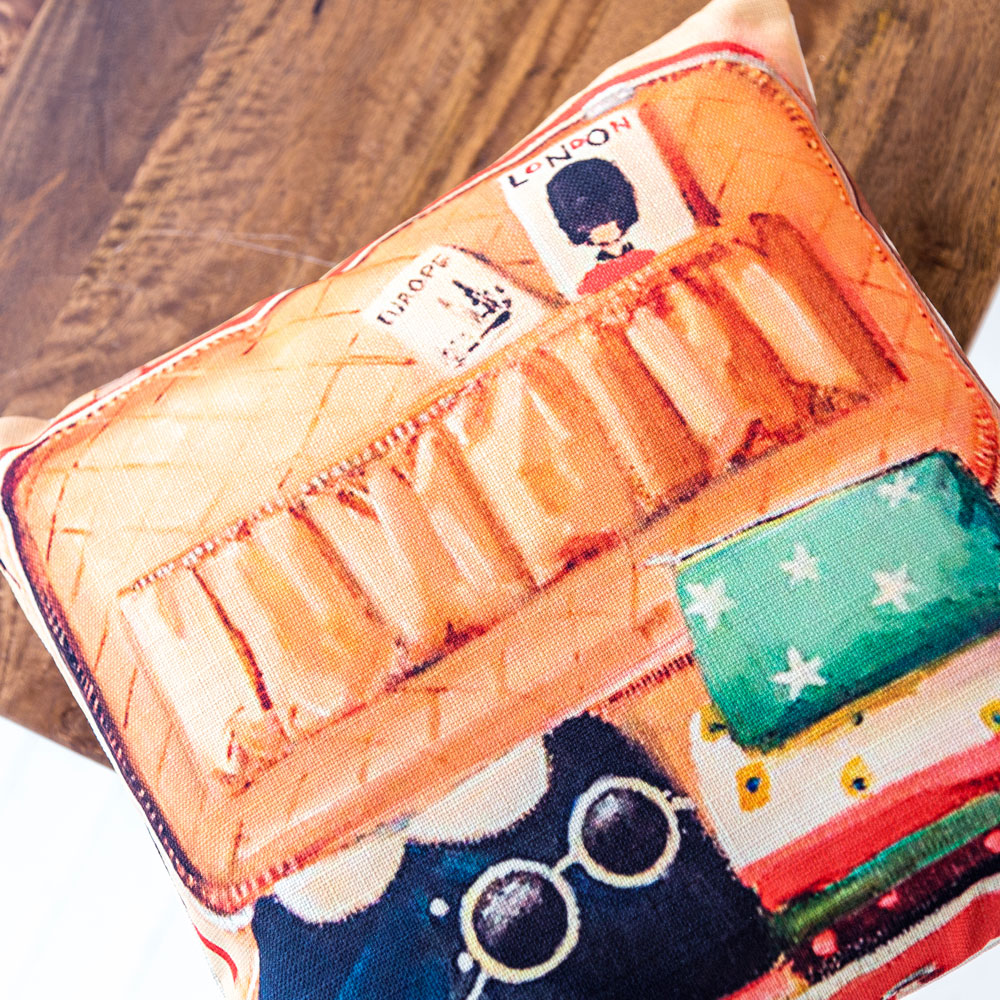 28199912 Арт-подушка «Первая остановка - Лондон» Object Desire  - Вид №1